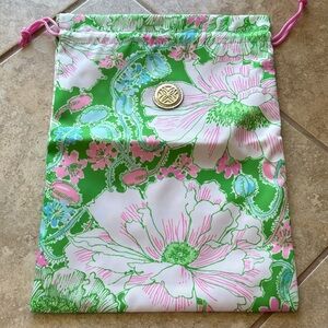 Lilly Pulitzer GWP Packing Drawstring Bag - Putting Green Poppyland